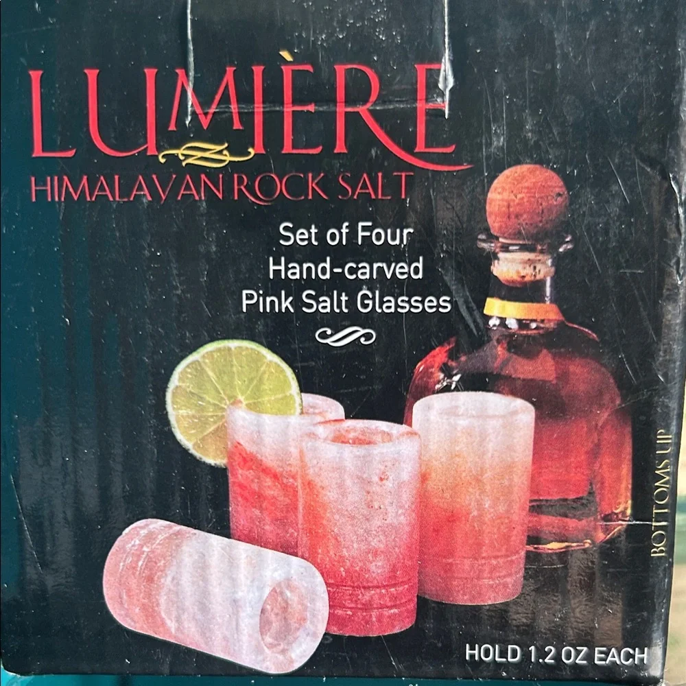 NWT Himalayan Salt Shot Glasses - Pink